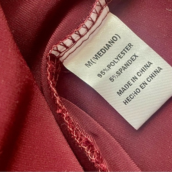 Fashion Nova Raise Your Glass Satin Drape Mini Dress in Deep Red Wine Size M - Picture 11 of 13